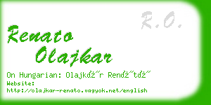 renato olajkar business card
